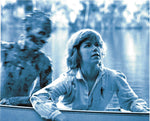 8 x 10  JASON attacking ALICE in Canoe  (blue/grey filter)
